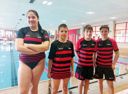 Eibar Igerixan taldeko ordezkariak nabarmendu ziren Alebin Ligako Azkoitiko jardunaldian