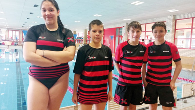 Eibar Igerixan taldeko ordezkariak nabarmendu ziren Alebin Ligako Azkoitiko jardunaldian