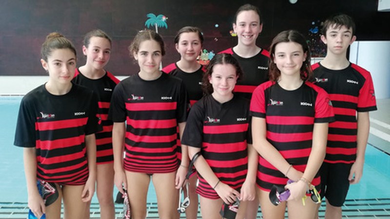 Eibar Igerixan taldeko neskak nagusitu ziren Andoainen 4x50 estiloetako proban