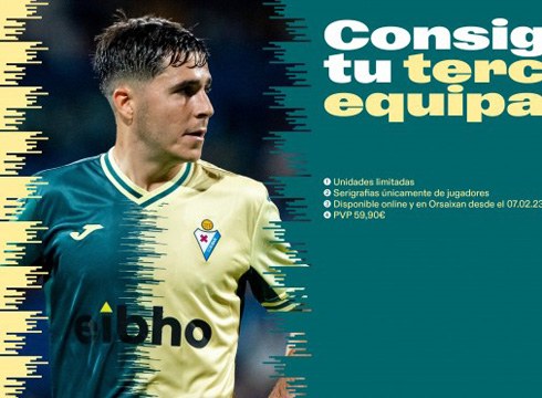 Eibar KE-ren denboraldi honetako hirugarren ekipazioaren edizio mugatua salgai