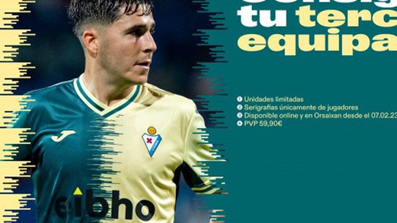 Eibar KE-ren denboraldi honetako hirugarren ekipazioaren edizio mugatua salgai