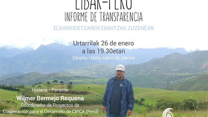Eibar-Peru kooperazio proiektuaren berri emateko hitzaldia gaur udaletxean