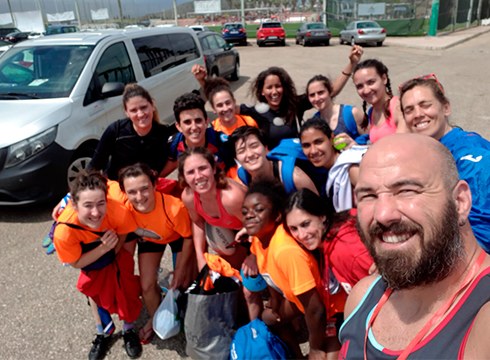 Eibar Rugby Taldeko neskak bigarren izan dira zazpiko errugbiko Nazio Txapelketan