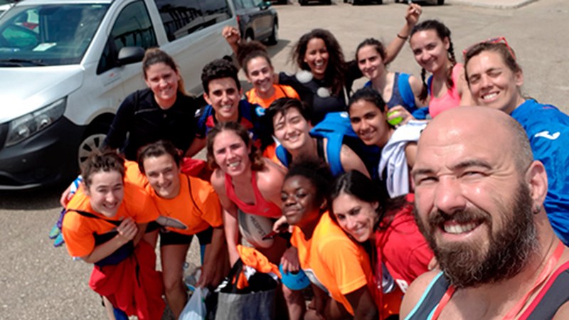 Eibar Rugby Taldeko neskak bigarren izan dira zazpiko errugbiko Nazio Txapelketan