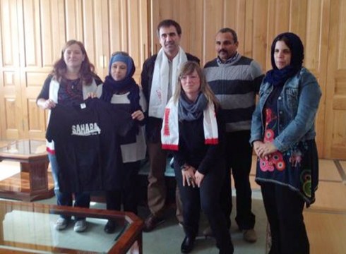 Eibar-Sahara elkartekoei harrera egin die alkateak