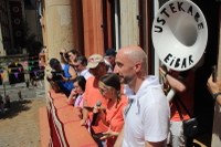 Eibar San Juan jaietan murgildu da, bero-boladaren erdian