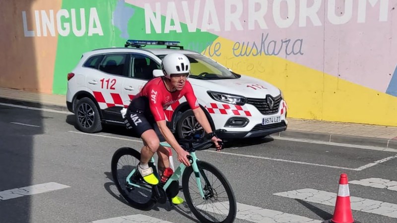 Eibar Triatloi Taldea Vianako distantzia erdiko eta estandarreko duatloian lehiatu da