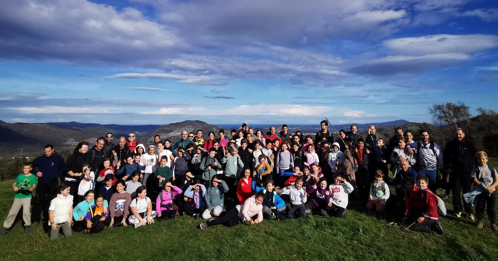 Eibarko 72 haurrek egin zuten domekan Andoain eta Villabona arteko ibilbidea