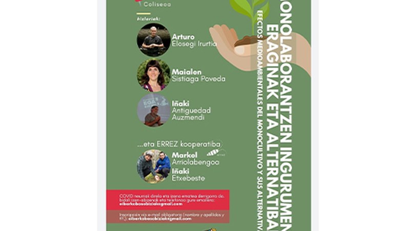 Eibarko Baso Biziak taldeak monolaborantzen inguruko mahai-ingurua antolatu du lau aditurekin