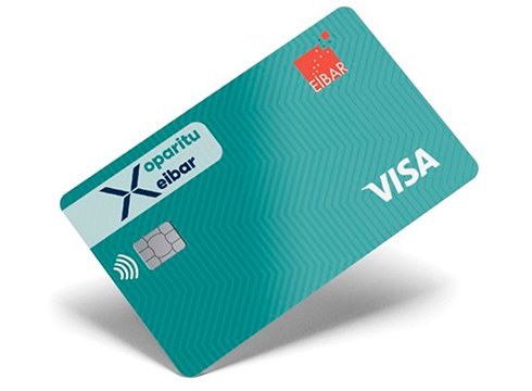 Eibarko denda, taberna eta zerbitzuetan erosketak egiteko balio duen Oparitu Eibar txartela salgai dago