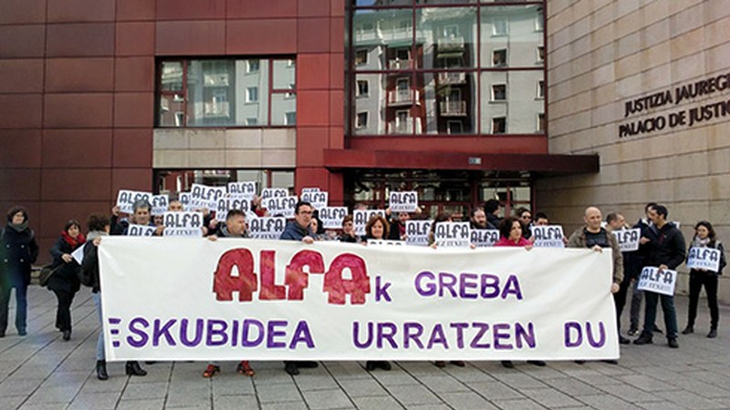 Eibarko epaitegiak Alfa Precision Casting zigortu du, greba eskubidea urratzeagatik