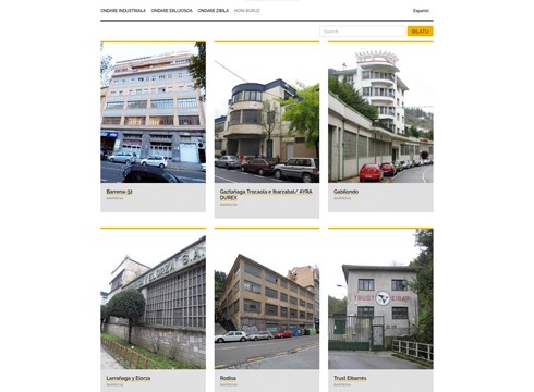 Eibarko era askotako eraikinak biltzen dituen Lekuak&Historia webgunea abian da