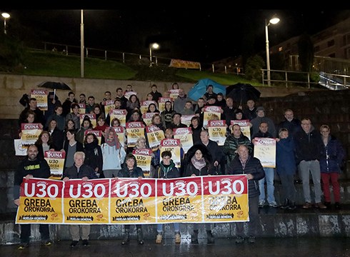 Eibarko greba komiteak U30eko Greba Orokorrarekin bat egitera animatu nahi ditu herritarrak