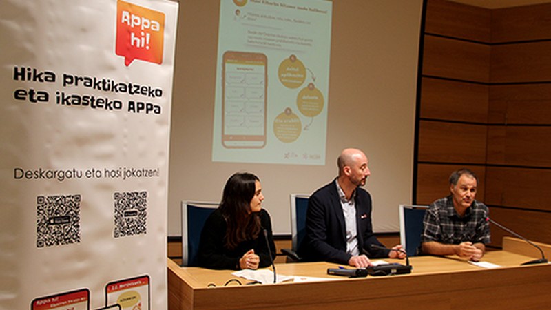 Eibarko hitanoa modu ludikoan ikasteko atala gehitu diote Appa hi! aplikazioari