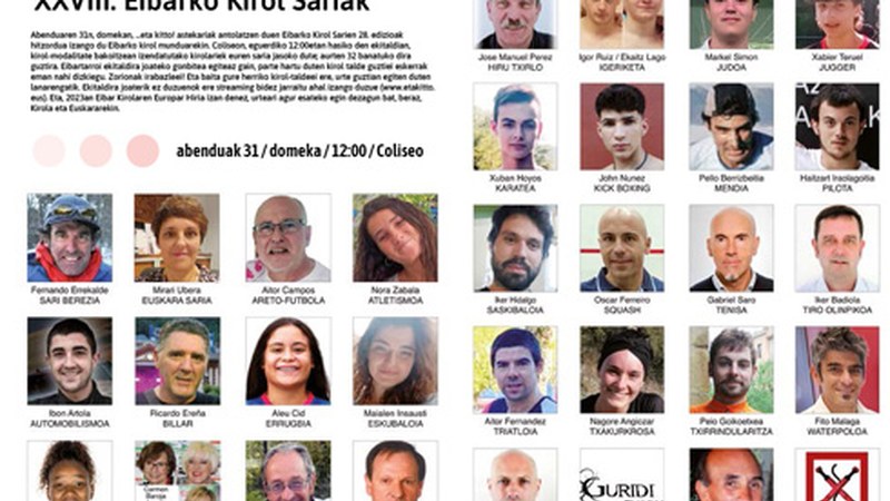 Eibarko Kirol Sarien ekitaldia Coliseoan bertan edo streaming bitartez jarraitu ahal izango da gaur