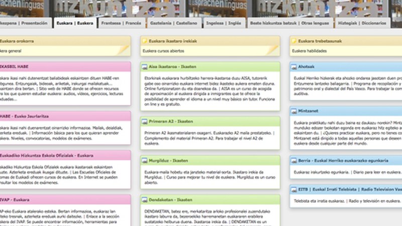 Eibarko liburutegiak hizkuntzen autoikaskuntzarako "Elegunea" interneteko ataria sortu du HABEko liburutegiarekin batera