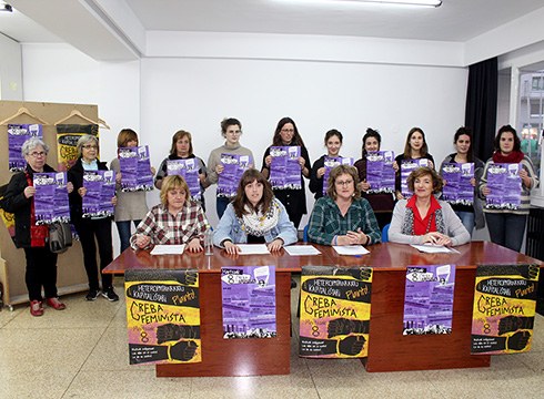 Eibarko M8ko Plataformak bost ardatz izango dituen greba feminista aurkeztu du