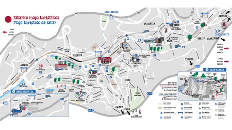 Eibarko Mapa Turistikoa eskuragarri dago