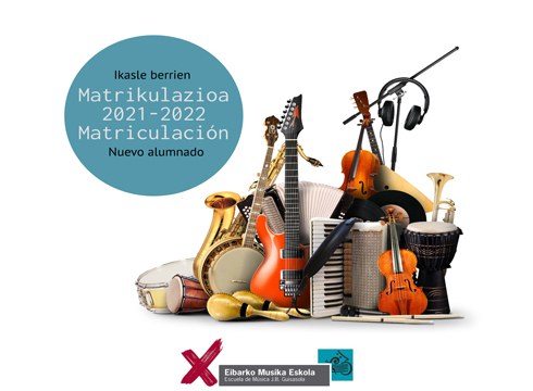 Eibarko Musika Eskolan ekainaren 11ra arte egongo da zabalik matrikulazio-epea ikasle berrientzat