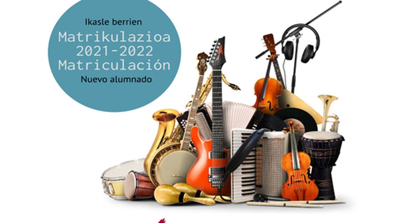Eibarko Musika Eskolan ekainaren 11ra arte egongo da zabalik matrikulazio-epea ikasle berrientzat