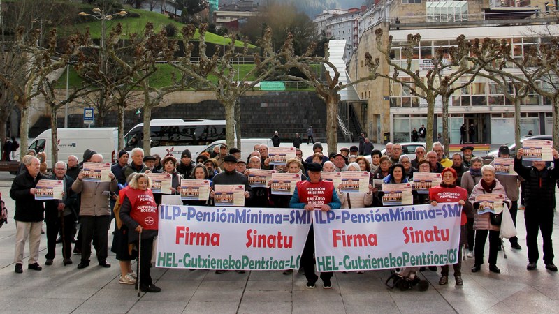Eibarko Pentsionista Taldeak manifestazioa eta herri bazkaria antolatu ditu zapaturako, mobilizazioen 7. urteurrenean