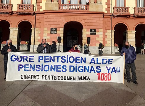 Eibarko Pentsionisten Taldeak bilera irekia egingo du astelehenean, elkarretaratzearen ordez