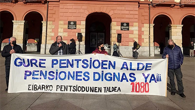Eibarko Pentsionisten Taldeak bilera irekia egingo du astelehenean, elkarretaratzearen ordez