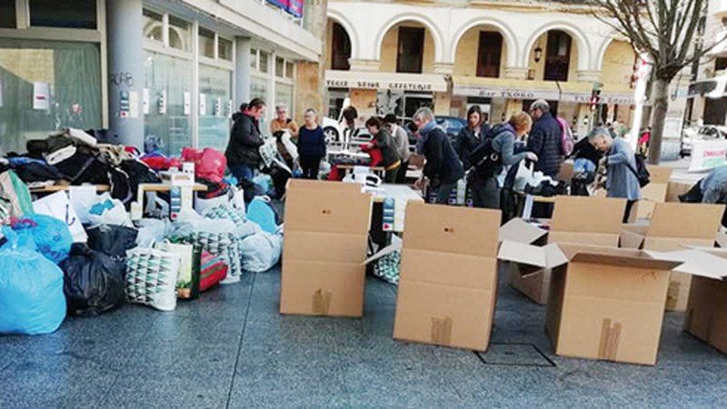 Eibarren 1.000 kilo dilista pardina bildu nahi dira Lesbosera bidaltzeko