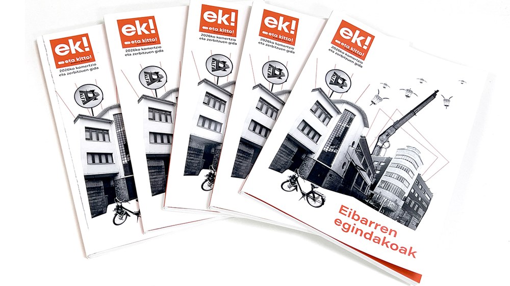 ‘Eibarren egindakoak’ 2026ko komertzio eta zerbitzuen gida kaleratu dugu
