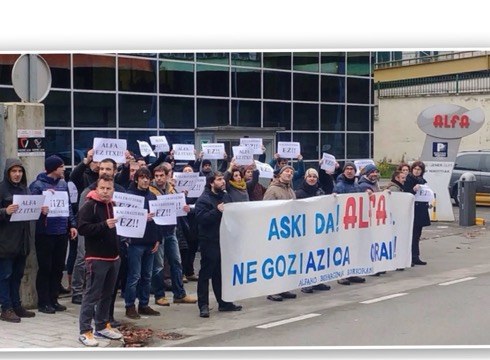 Eibartar guztiak gaurko manifestaziora joateko deitu dituzte Alfako langileek