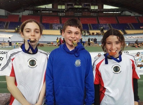 Eibartarrak bikain Gipuzkoako Eskolarteko Atletismo txapelketan