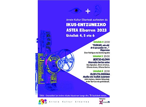 Einer Rodriguez eta Daniela Agudeloren diaporamarekin hasiko dira Arrate Kultur Elkartearen ikus-entzunezkoak