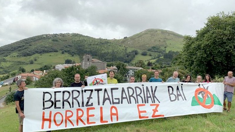 Ekimen herritarra Energia Berriztagarrien Lurralde Plan Sektorialari alegazioak aurkezteko
