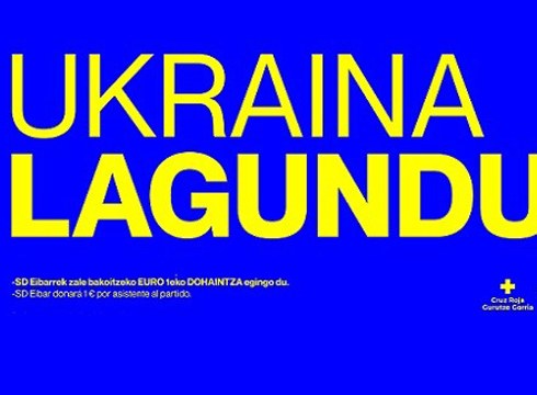 Ekintza solidarioa igandeko Eibar-Mirandes neurketan