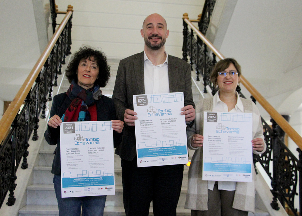 Ekintzailetza berritzailea sustatzea helburu duten Toribio Echevarria sarien 34. edizioa aurkeztu dute