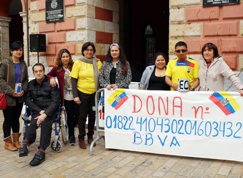 Ekuadorreko hondamendiari aurre egiteko laguntza