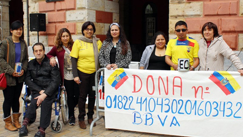 Ekuadorreko hondamendiari aurre egiteko laguntza