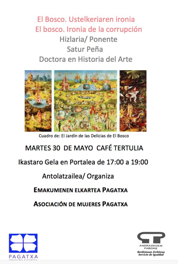 "El Bosco. Ustelkeriaren ironia" kafe-tertulia