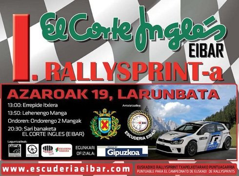 El Corte Inglés I. Rallysprinta zapatu eguerditik aurrera jokatuko da