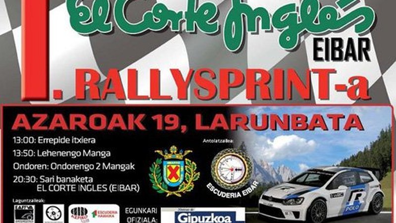 El Corte Inglés I. Rallysprinta zapatu eguerditik aurrera jokatuko da