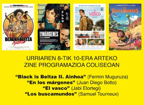 “El vasco” eskainiko da asteburuan Coliseon eta “Black is Beltza 2. Ainhoa” karteldegian jarraitzen du