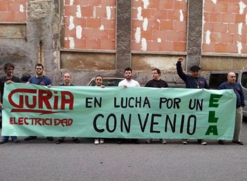 Electricidad Guria-ko beharginak greba mugagabean