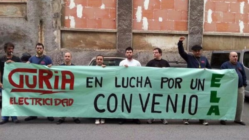 Electricidad Guria-ko beharginak greba mugagabean