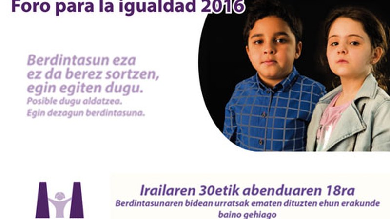 Emakume eta gizonen arteko berdintasunari buruzko tailerra zapatuan