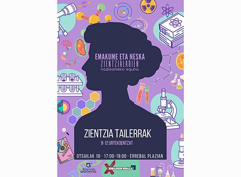 Emakume zientzialarien lana ezagutarazteko hiru tailer antolatu ditu Udalak barixakurako