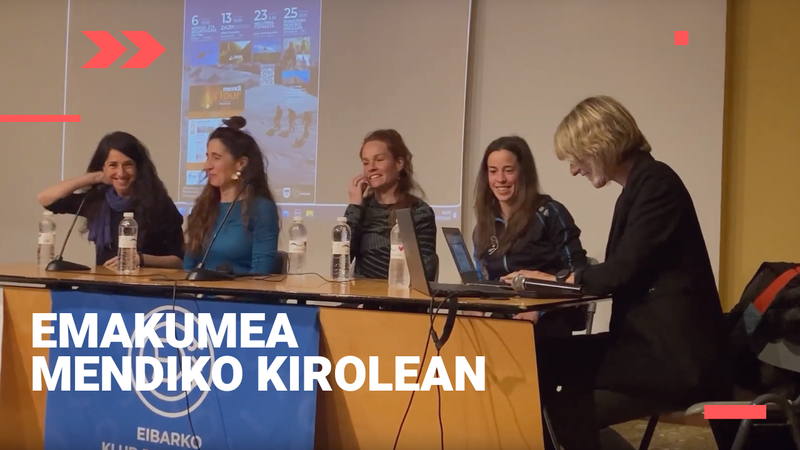 'Emakumea mendiko kirolean' mahai-ingurua eskaini zuten goi-mailako kirolariek
