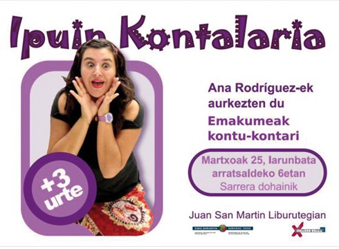 Emakumeak izango dira protagonista Zapatuko Ipuinean