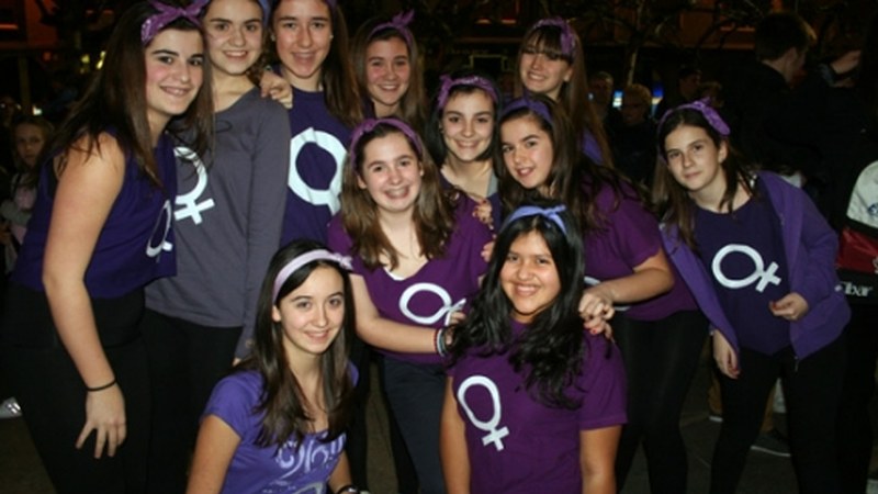 Emakumeen aldeko flashmob arrakastatsua