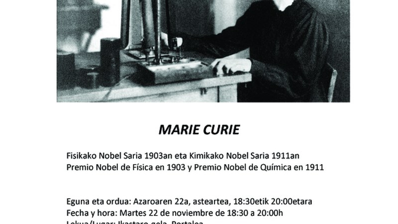 "Emakumeen istorioak" tailerra: Marie Curie