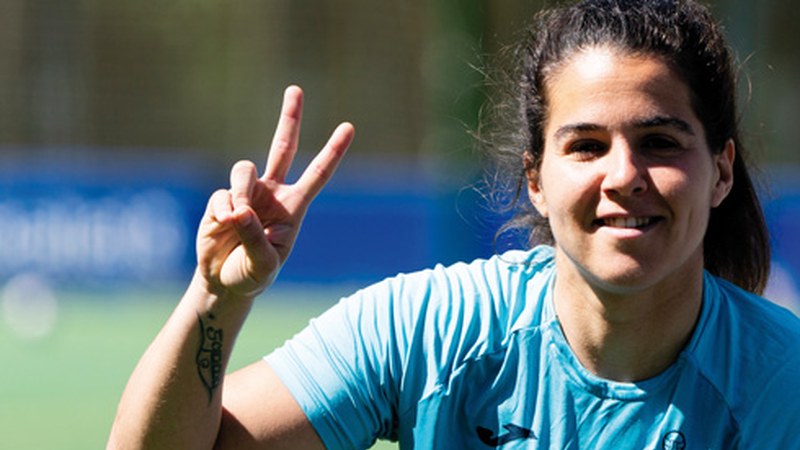 Emakumezkoen Eibar KE-ren lehen taldea Ligako azken partida prestatzen dihardu